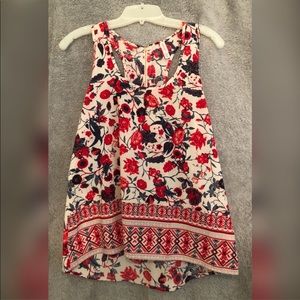Floral tank top.